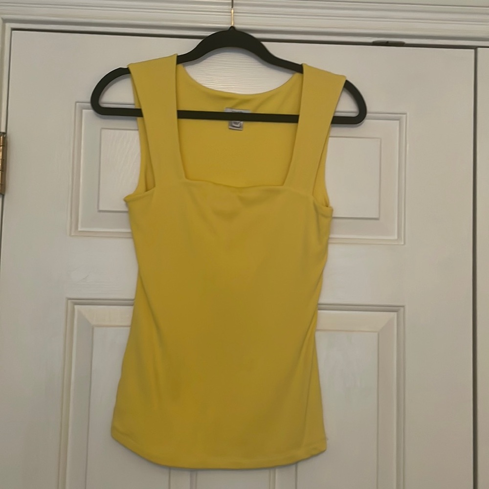 Caché Vintage Yellow Spring/Summer Top